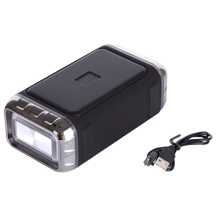 LN-22 DC 5V Portable Wireless Speaker with Hands-free Calling & Dual Colorful LED Light, Support USB & TF Card & 3.5mm Aux