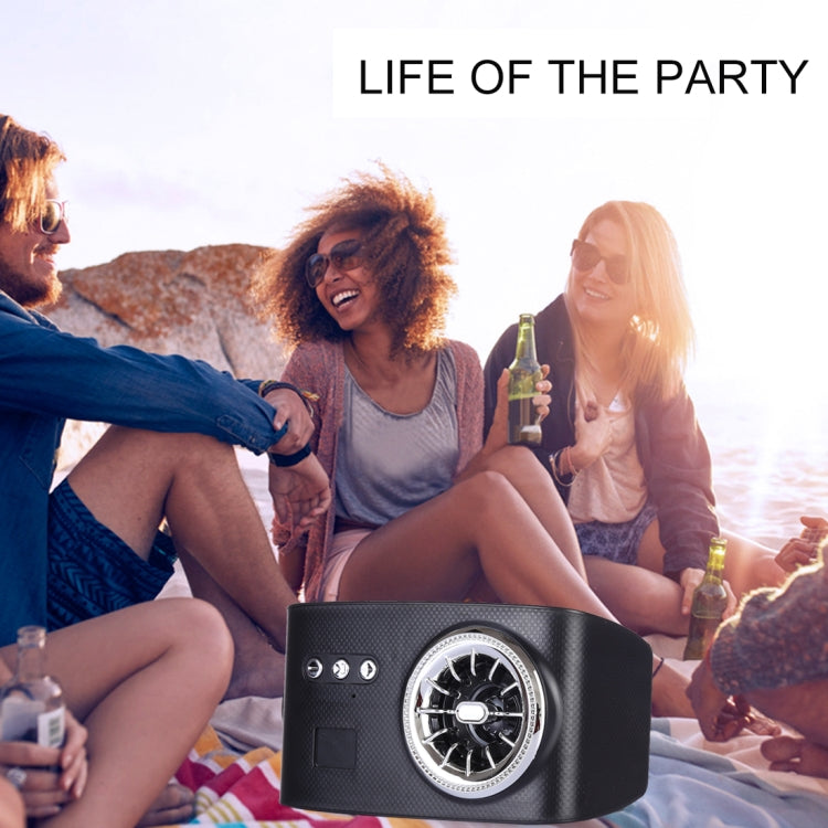 LN-21 DC 5V Portable Wireless Speaker with Hands-free Calling, Support USB & TF Card (Black)