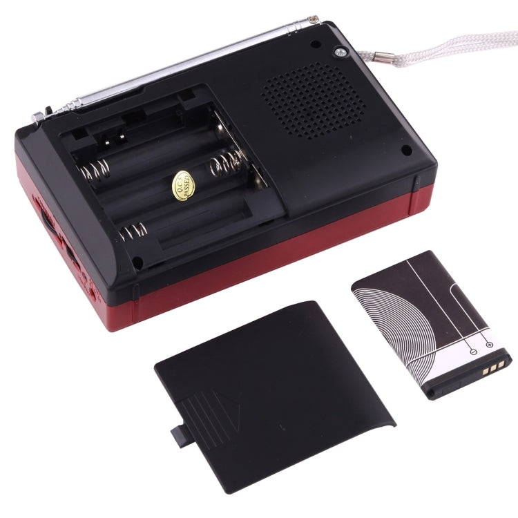 HAONING HN-BT336 Portable FM AM SW (1-7) 9 Bands Channels Radio, Rechargeable Li-ion Battery, Support Micro TF Card / USB / Bluetooth / MP3 Player