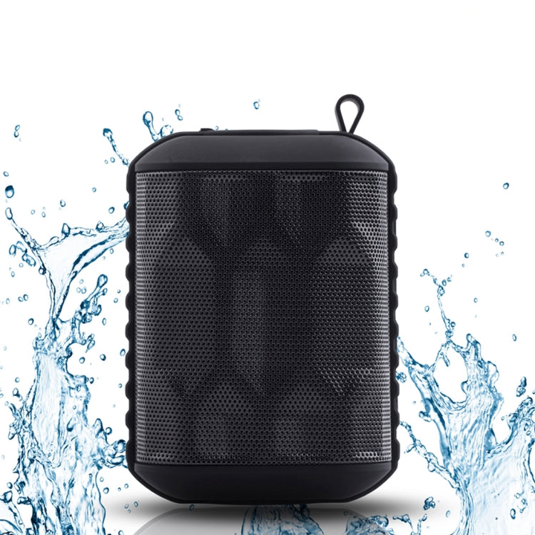 TK200 Portable Life Waterproof Bluetooth Stereo Speaker, with Built-in MIC & Hook, Support Hands-free Calls & TF Card & AUX IN, Bluetooth Distance: 10m(Black)