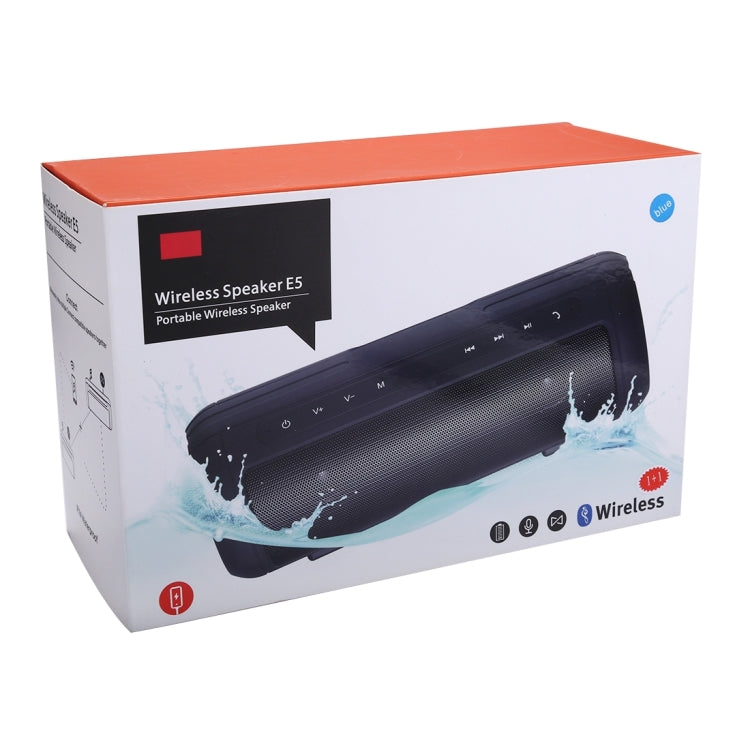 E5 Life Waterproof Bluetooth Stereo Speaker, with Built-in MIC & Handle, Support Hands-free Calls & TF Card & AUX IN & Power Bank, Bluetooth Distance: 10m