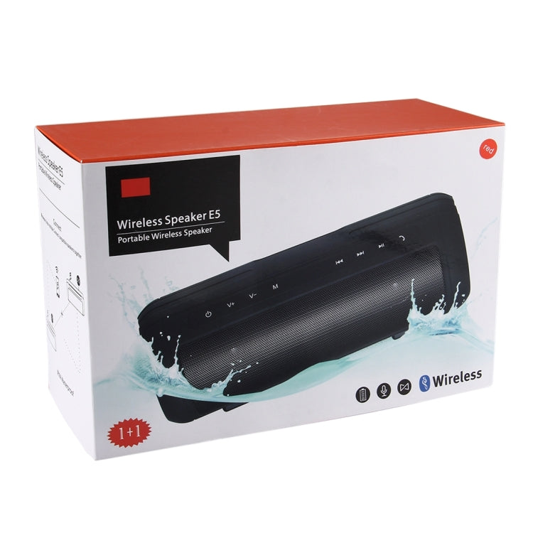 E5 Life Waterproof Bluetooth Stereo Speaker, with Built-in MIC & Handle, Support Hands-free Calls & TF Card & AUX IN & Power Bank, Bluetooth Distance: 10m