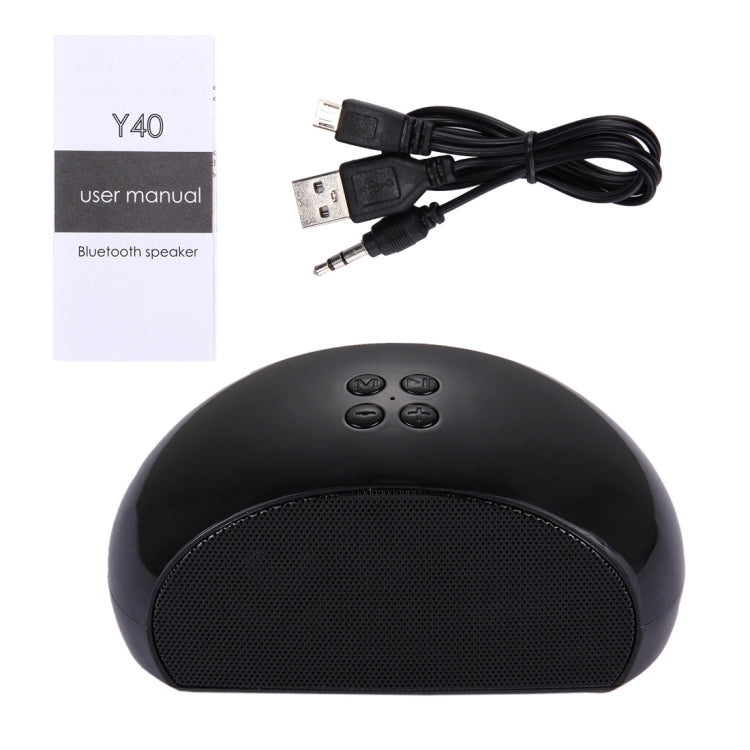 Y40 Portable Bluetooth Stereo Speaker, with Built-in MIC, Support Hands-free Calls & TF Card & AUX IN & FM, Bluetooth Distance: 10m