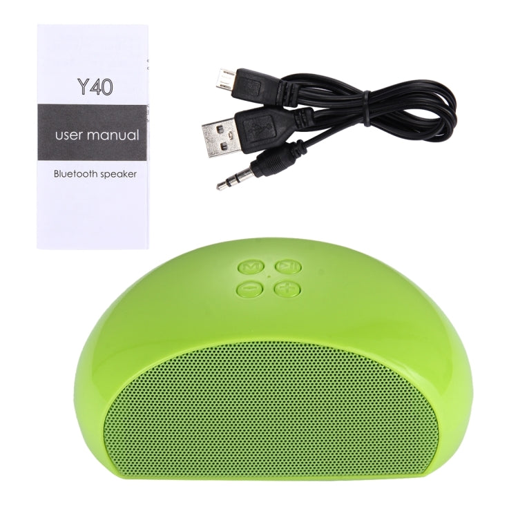Y40 Portable Bluetooth Stereo Speaker, with Built-in MIC, Support Hands-free Calls & TF Card & AUX IN & FM, Bluetooth Distance: 10m