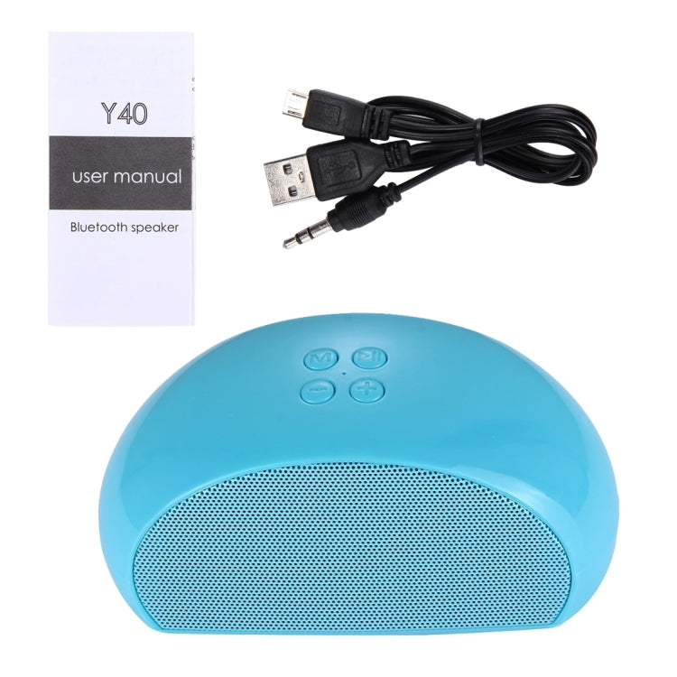 Y40 Portable Bluetooth Stereo Speaker, with Built-in MIC, Support Hands-free Calls & TF Card & AUX IN & FM, Bluetooth Distance: 10m