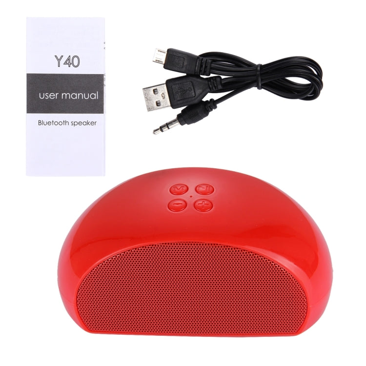 Y40 Portable Bluetooth Stereo Speaker, with Built-in MIC, Support Hands-free Calls & TF Card & AUX IN & FM, Bluetooth Distance: 10m