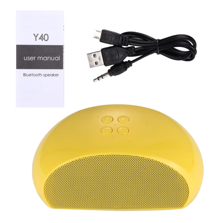 Y40 Portable Bluetooth Stereo Speaker, with Built-in MIC, Support Hands-free Calls & TF Card & AUX IN & FM, Bluetooth Distance: 10m