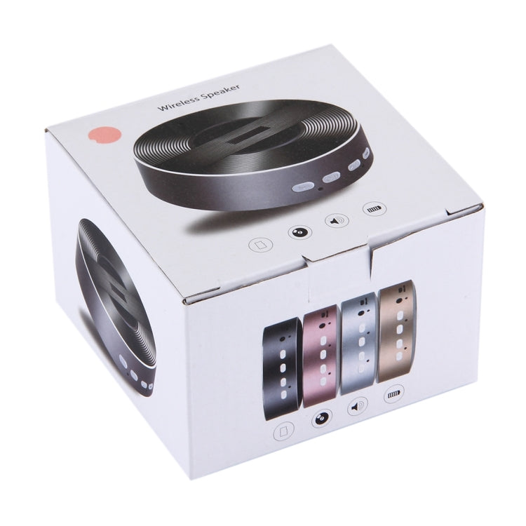 Portable Round Shaped Bluetooth Stereo Speaker, with Built-in MIC, Support Hands-free Calls & TF Card & AUX IN, Bluetooth Distance: 10m