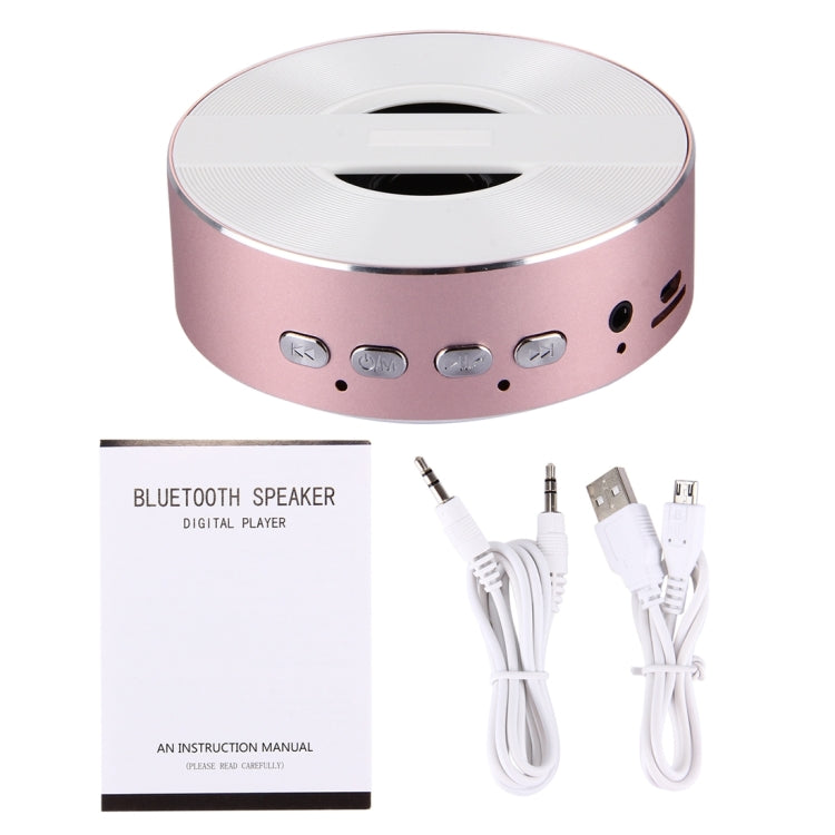 Portable Round Shaped Bluetooth Stereo Speaker, with Built-in MIC, Support Hands-free Calls & TF Card & AUX IN, Bluetooth Distance: 10m