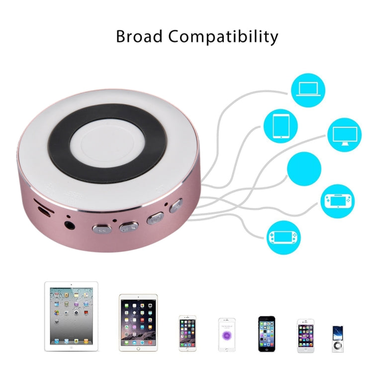 Portable Round Shaped Bluetooth Stereo Speaker, with Built-in MIC, Support Hands-free Calls & TF Card & AUX IN, Bluetooth Distance: 10m