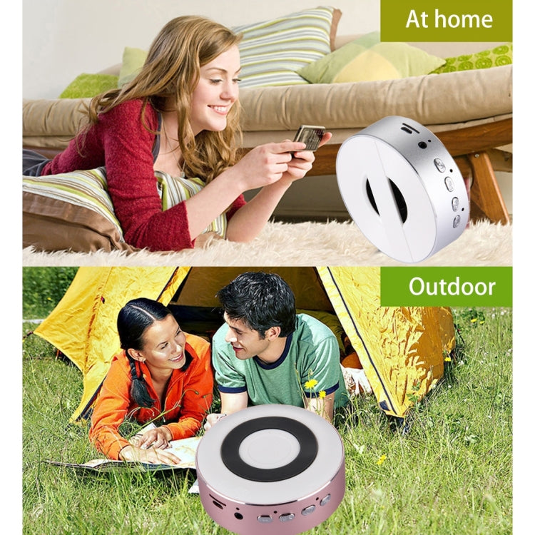 Portable Round Shaped Bluetooth Stereo Speaker, with Built-in MIC, Support Hands-free Calls & TF Card & AUX IN, Bluetooth Distance: 10m