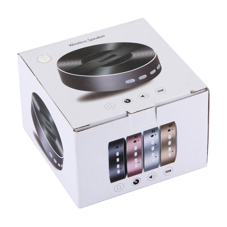 Portable Round Shaped Bluetooth Stereo Speaker, with Built-in MIC, Support Hands-free Calls & TF Card & AUX IN, Bluetooth Distance: 10m