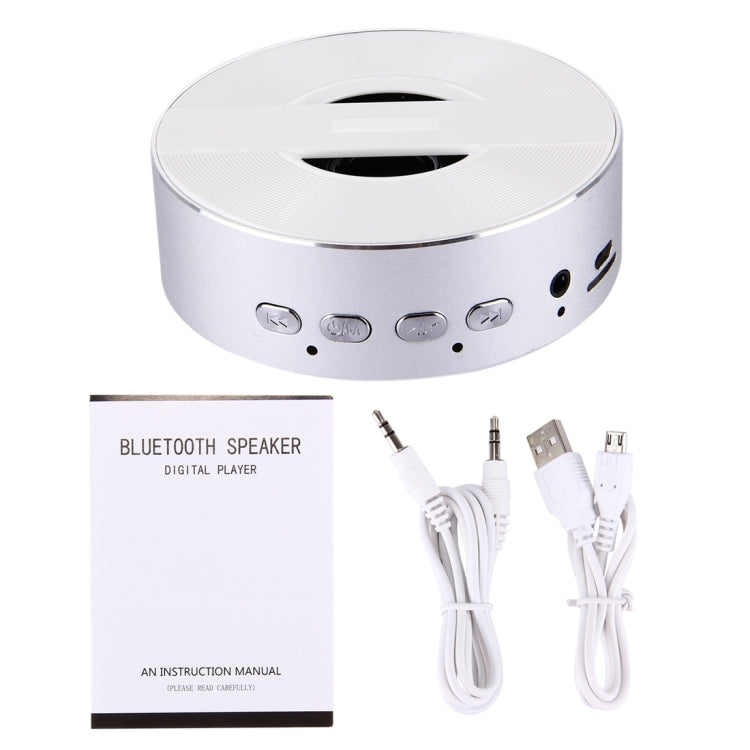 Portable Round Shaped Bluetooth Stereo Speaker, with Built-in MIC, Support Hands-free Calls & TF Card & AUX IN, Bluetooth Distance: 10m