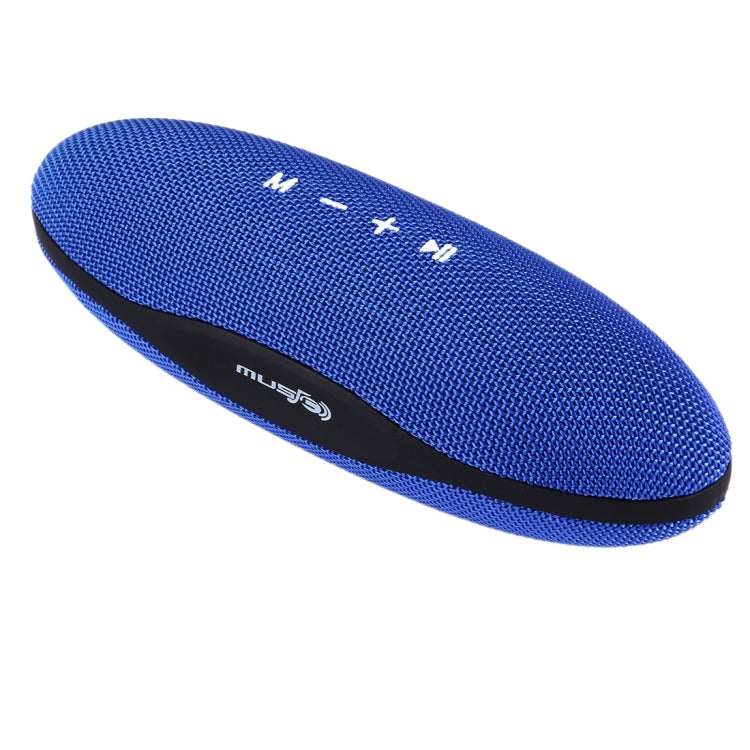 XC-Z6 Portable Oval Shaped Fabric Design Bluetooth Stereo Speaker, with Built-in MIC, Support Hands-free Calls & TF Card & AUX IN & FM, Bluetooth Distance: 10m
