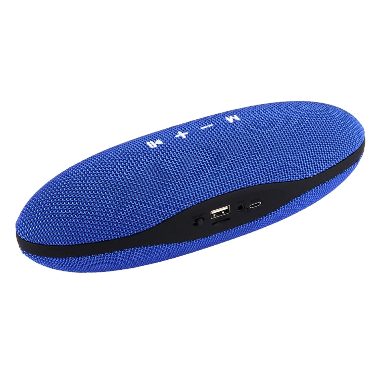 XC-Z6 Portable Oval Shaped Fabric Design Bluetooth Stereo Speaker, with Built-in MIC, Support Hands-free Calls & TF Card & AUX IN & FM, Bluetooth Distance: 10m