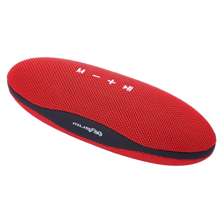 XC-Z6 Portable Oval Shaped Fabric Design Bluetooth Stereo Speaker, with Built-in MIC, Support Hands-free Calls & TF Card & AUX IN & FM, Bluetooth Distance: 10m