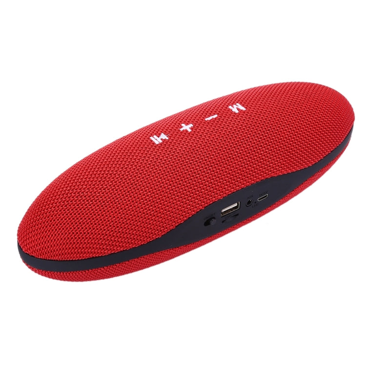 XC-Z6 Portable Oval Shaped Fabric Design Bluetooth Stereo Speaker, with Built-in MIC, Support Hands-free Calls & TF Card & AUX IN & FM, Bluetooth Distance: 10m