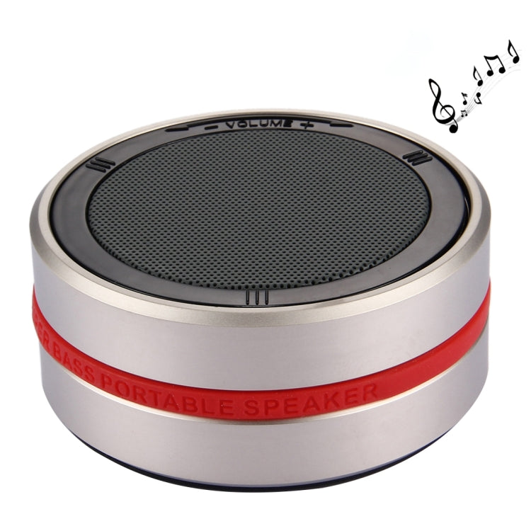 X1 Portable Round Shaped Bluetooth Stereo Speaker, with Built-in MIC, Support 360 Degree Spining Volume Control &Hands-free Calls & TF Card & AUX IN, Bluetooth Distance: 10m