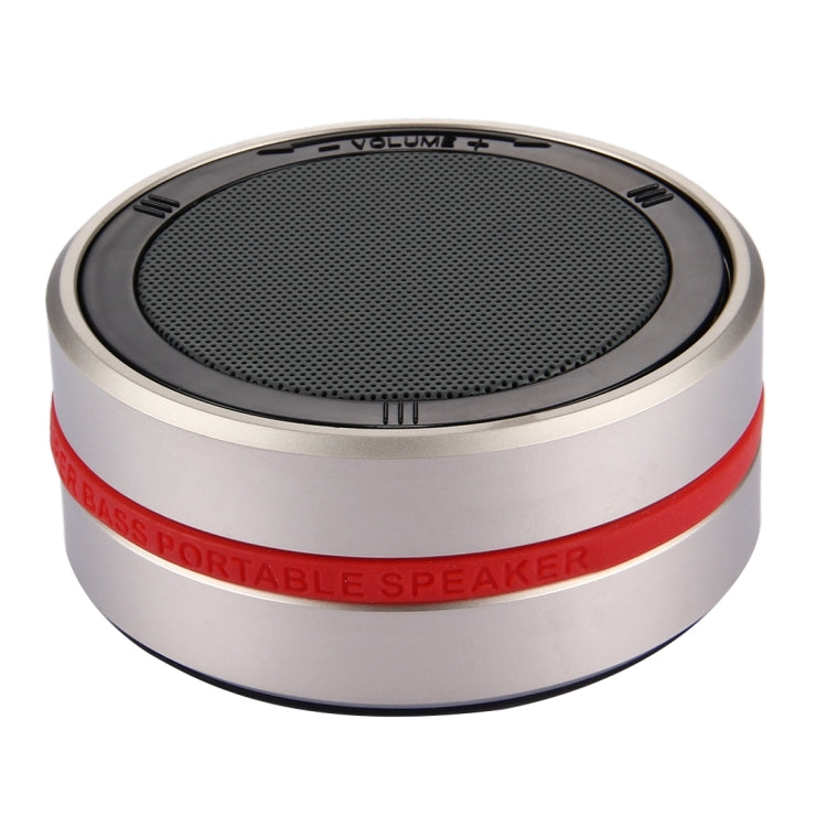 X1 Portable Round Shaped Bluetooth Stereo Speaker, with Built-in MIC, Support 360 Degree Spining Volume Control &Hands-free Calls & TF Card & AUX IN, Bluetooth Distance: 10m