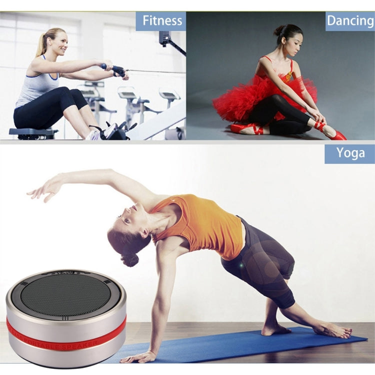 X1 Portable Round Shaped Bluetooth Stereo Speaker, with Built-in MIC, Support 360 Degree Spining Volume Control &Hands-free Calls & TF Card & AUX IN, Bluetooth Distance: 10m