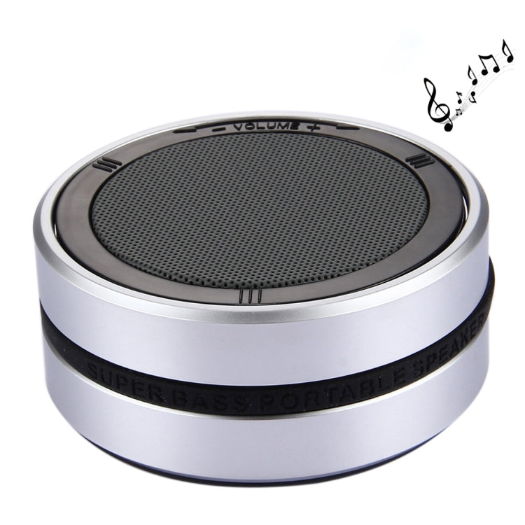 X1 Portable Round Shaped Bluetooth Stereo Speaker, with Built-in MIC, Support 360 Degree Spining Volume Control &Hands-free Calls & TF Card & AUX IN, Bluetooth Distance: 10m
