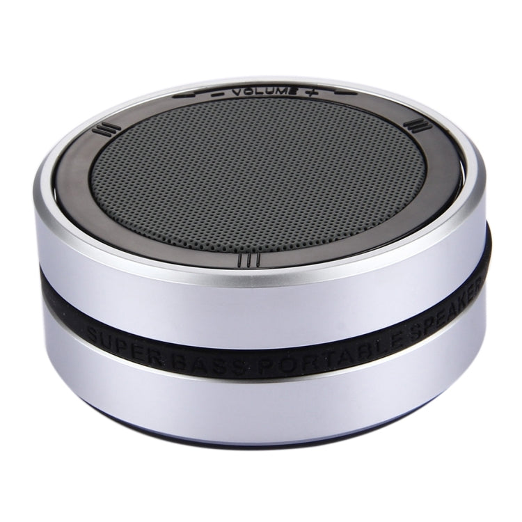 X1 Portable Round Shaped Bluetooth Stereo Speaker, with Built-in MIC, Support 360 Degree Spining Volume Control &Hands-free Calls & TF Card & AUX IN, Bluetooth Distance: 10m