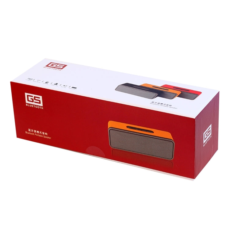 GS805 Portable PV Paste Skin Bluetooth Stereo Speaker, with Built-in MIC, Support Hands-free Calls & TF Card & AUX IN, Bluetooth Distance: 10m(Red)