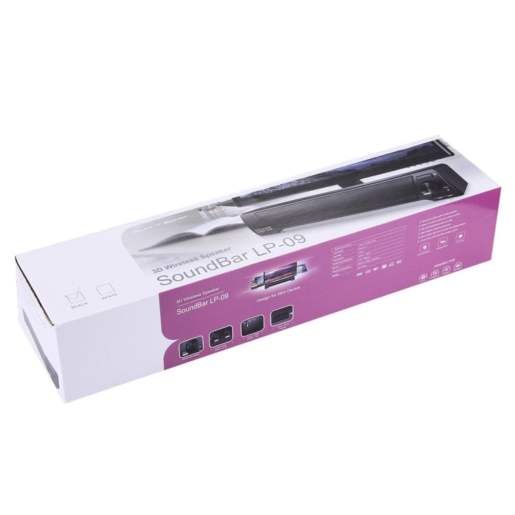 Soundbar LP-09 Wireless Bluetooth Subwoofer Speaker, For iPad / iPhone / Other Mobile Phone / PC(Black)