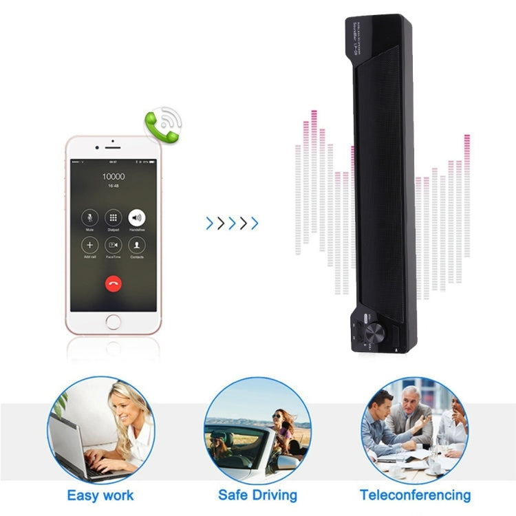 Soundbar LP-09 Wireless Bluetooth Subwoofer Speaker, For iPad / iPhone / Other Mobile Phone / PC(Black)