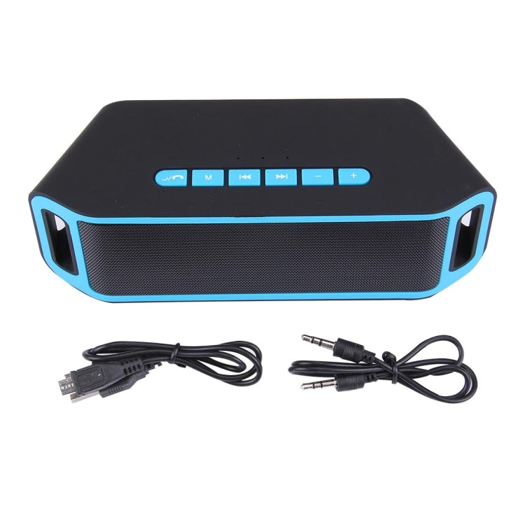 S816 Portable Bluetooth Stereo Speaker, with Built-in MIC, Support Hands-free Calls & TF Card & AUX IN, Bluetooth Distance: 10m(Blue)