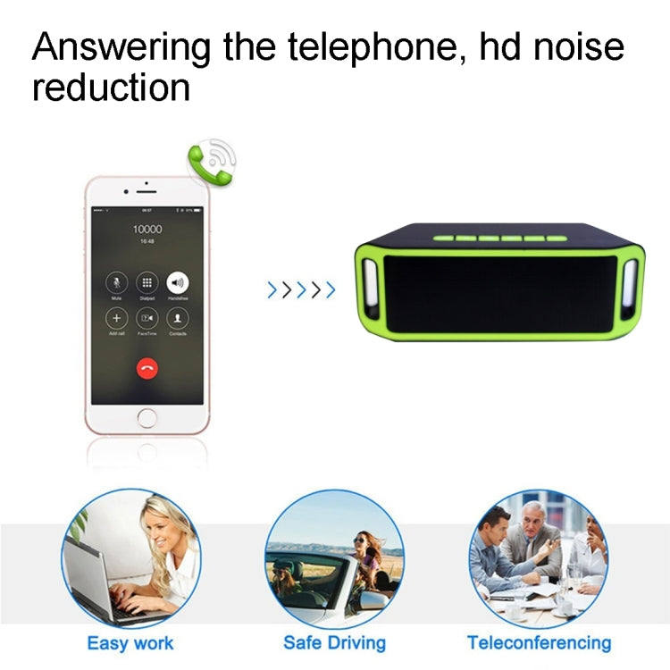 S816 Portable Bluetooth Stereo Speaker, with Built-in MIC, Support Hands-free Calls & TF Card & AUX IN, Bluetooth Distance: 10m(Blue)