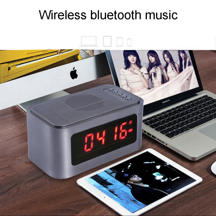 X16 Portable Bluetooth Stereo Speaker, Support Hands-free & TF Card & AUX IN & FM & Alarm, Bluetooth Distance: 10m