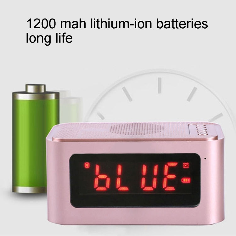 X16 Portable Bluetooth Stereo Speaker, Support Hands-free & TF Card & AUX IN & FM & Alarm, Bluetooth Distance: 10m