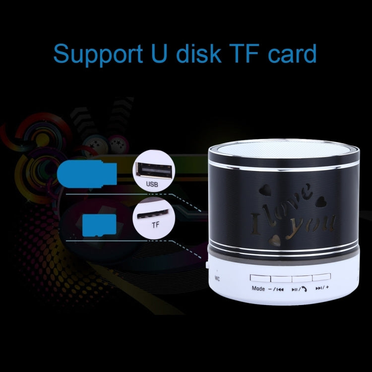 A9L Mini Portable Bluetooth Stereo Speaker with RGB LED Light, Built-in MIC, Support Hands-free Calls & TF Card & AUX