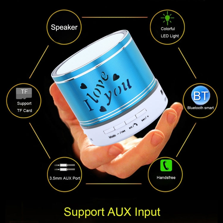 A9L Mini Portable Bluetooth Stereo Speaker with RGB LED Light, Built-in MIC, Support Hands-free Calls & TF Card & AUX