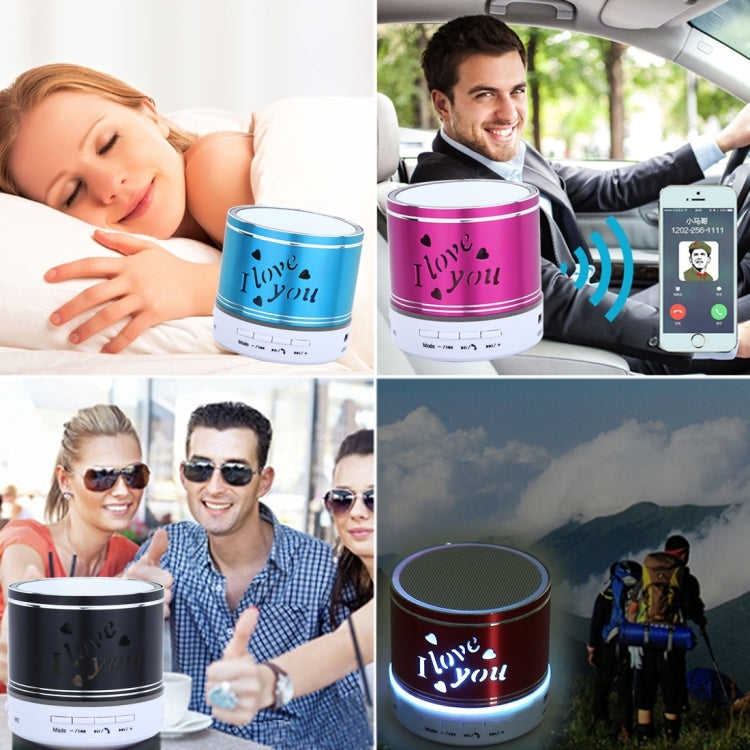 A9L Mini Portable Bluetooth Stereo Speaker with RGB LED Light, Built-in MIC, Support Hands-free Calls & TF Card & AUX