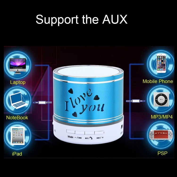 A9L Mini Portable Bluetooth Stereo Speaker with RGB LED Light, Built-in MIC, Support Hands-free Calls & TF Card & AUX