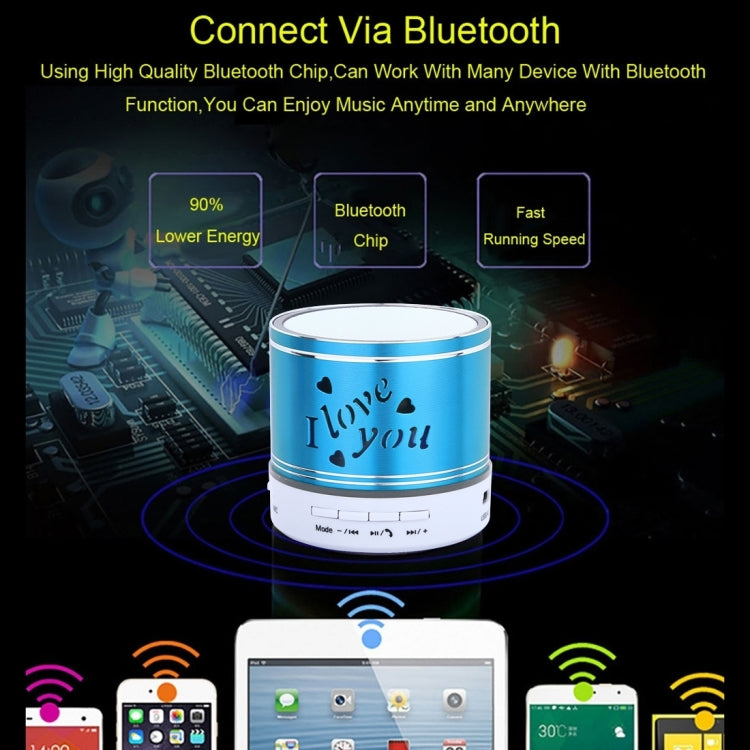 A9L Mini Portable Bluetooth Stereo Speaker with RGB LED Light, Built-in MIC, Support Hands-free Calls & TF Card & AUX