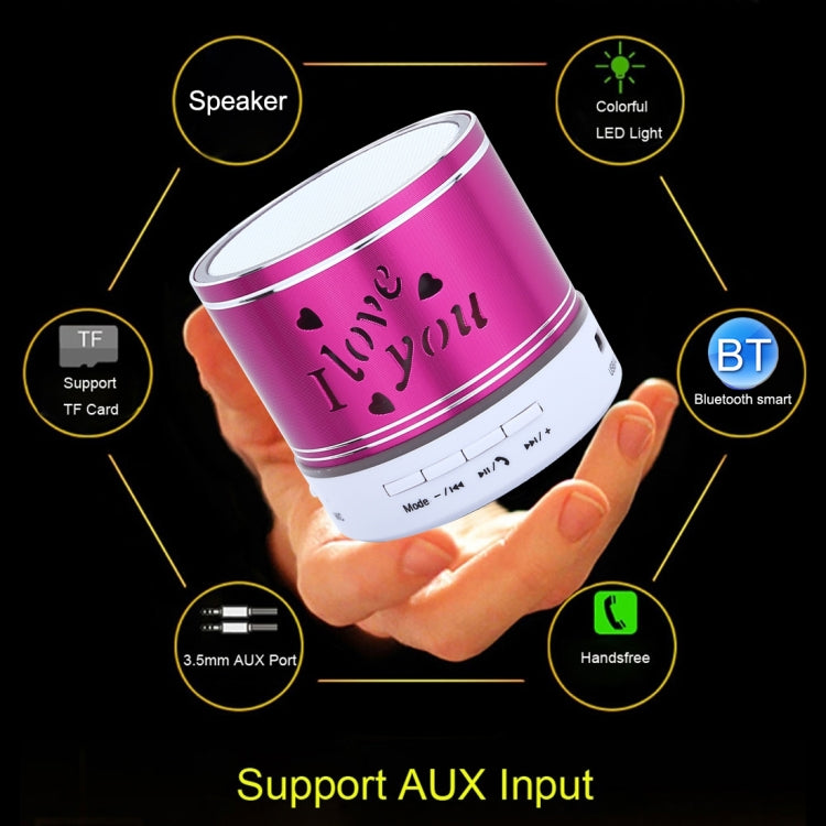 A9L Mini Portable Bluetooth Stereo Speaker with RGB LED Light, Built-in MIC, Support Hands-free Calls & TF Card & AUX