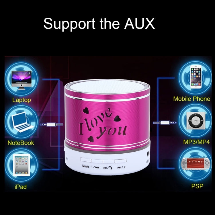 A9L Mini Portable Bluetooth Stereo Speaker with RGB LED Light, Built-in MIC, Support Hands-free Calls & TF Card & AUX