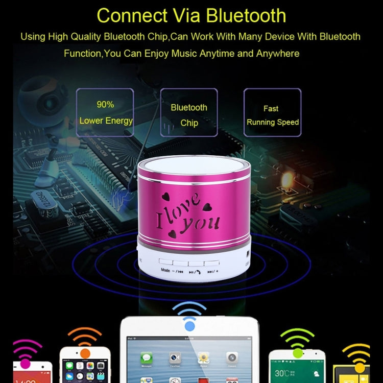 A9L Mini Portable Bluetooth Stereo Speaker with RGB LED Light, Built-in MIC, Support Hands-free Calls & TF Card & AUX