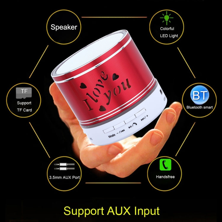 A9L Mini Portable Bluetooth Stereo Speaker with RGB LED Light, Built-in MIC, Support Hands-free Calls & TF Card & AUX