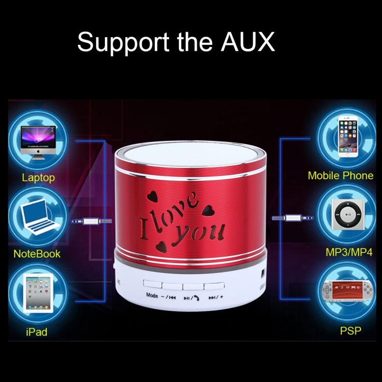 A9L Mini Portable Bluetooth Stereo Speaker with RGB LED Light, Built-in MIC, Support Hands-free Calls & TF Card & AUX