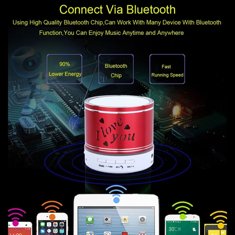 A9L Mini Portable Bluetooth Stereo Speaker with RGB LED Light, Built-in MIC, Support Hands-free Calls & TF Card & AUX