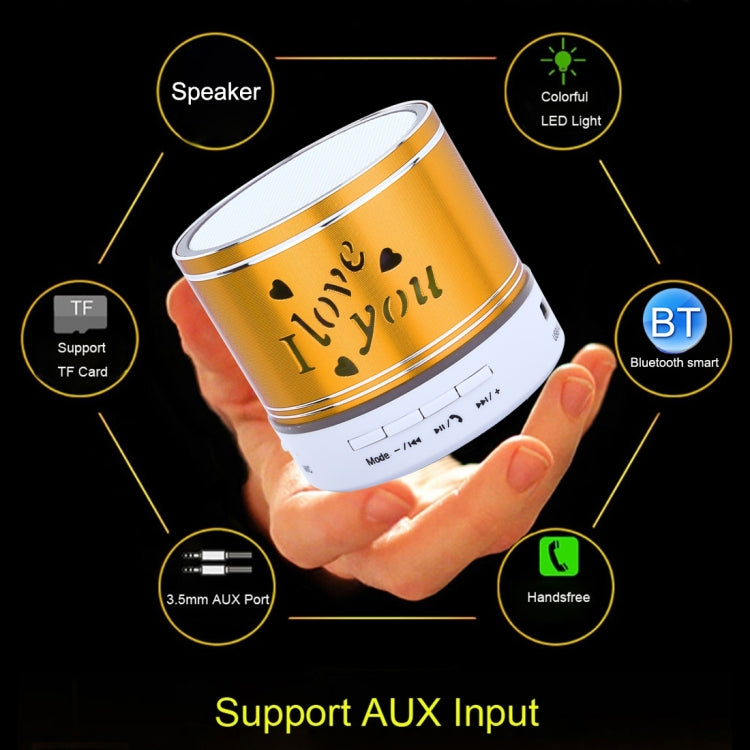 A9L Mini Portable Bluetooth Stereo Speaker with RGB LED Light, Built-in MIC, Support Hands-free Calls & TF Card & AUX