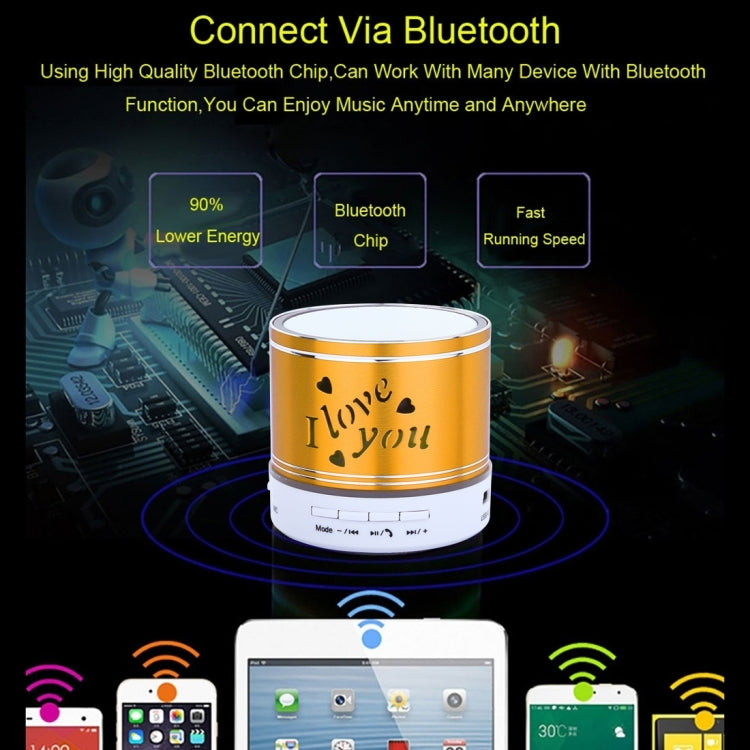 A9L Mini Portable Bluetooth Stereo Speaker with RGB LED Light, Built-in MIC, Support Hands-free Calls & TF Card & AUX