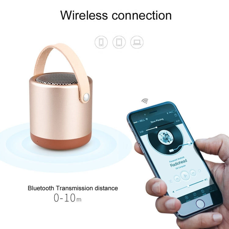A056  Portable Outdoor Metal Bluetooth V4.1 Speaker with Mic, Support Hands-free & AUX Line In