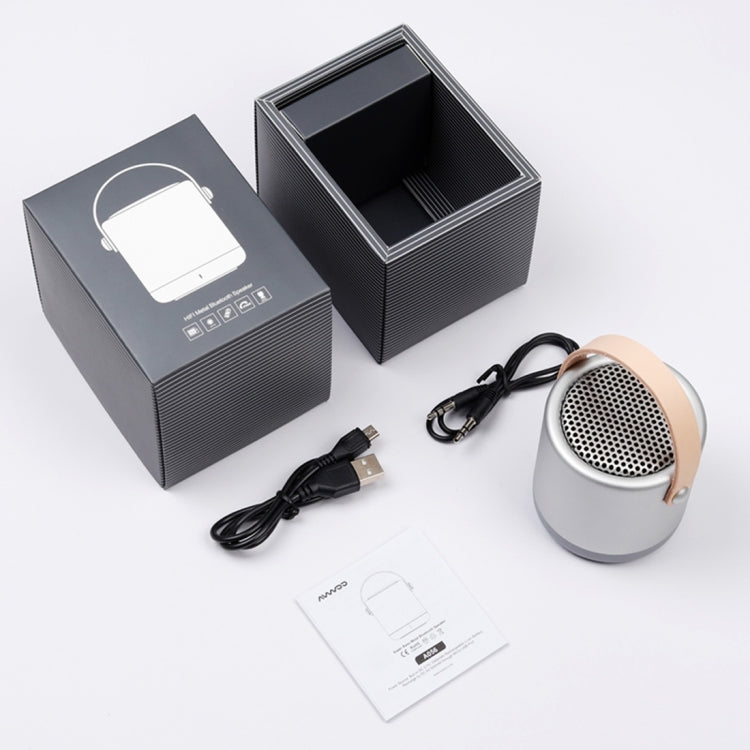 A056  Portable Outdoor Metal Bluetooth V4.1 Speaker with Mic, Support Hands-free & AUX Line In