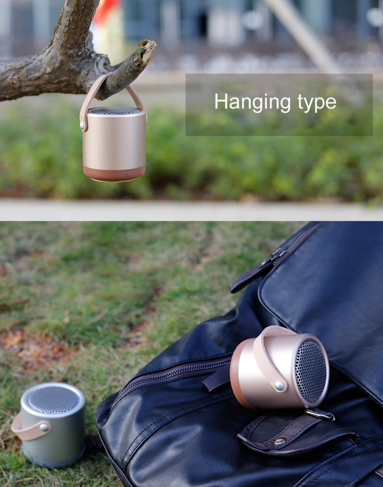 A056  Portable Outdoor Metal Bluetooth V4.1 Speaker with Mic, Support Hands-free & AUX Line In
