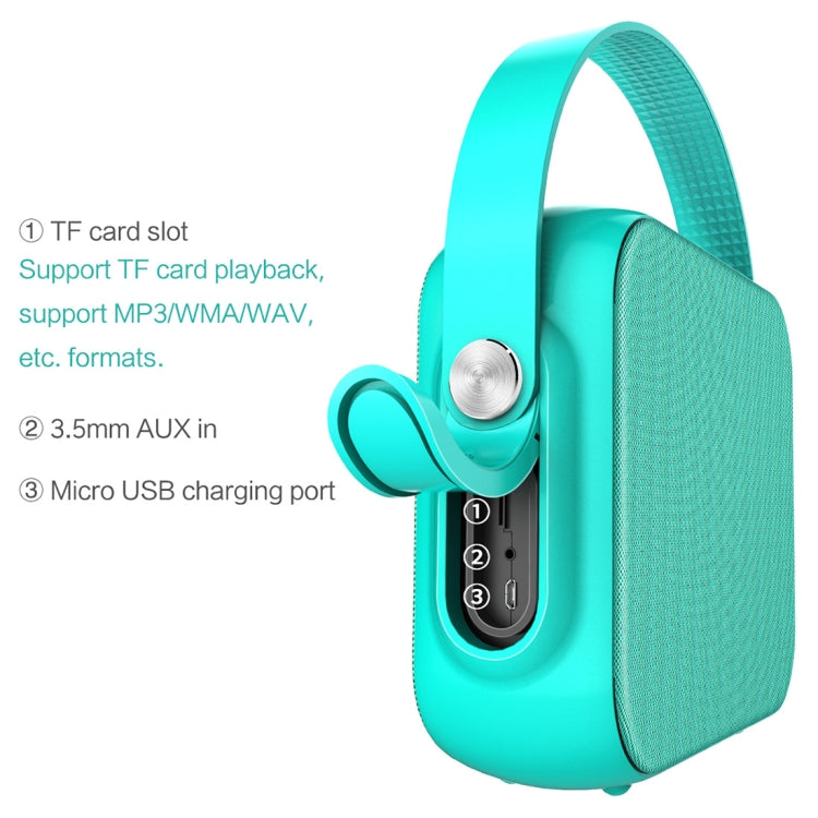 Portable Stereo Music Wireless Bluetooth Speaker, Built-in MIC, Support Hands-free Calls & TF Card & AUX Audio & MP3 Function, Bluetooth Distance: 10m